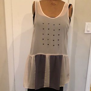 Two tone Tank tunic w/ rivots